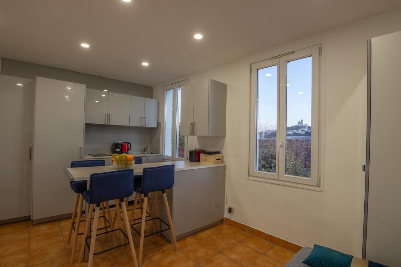 Ferienwohnung T2 Panier Vieux-Port Vue Notre Dame De La Garde Marseilles Exterior foto